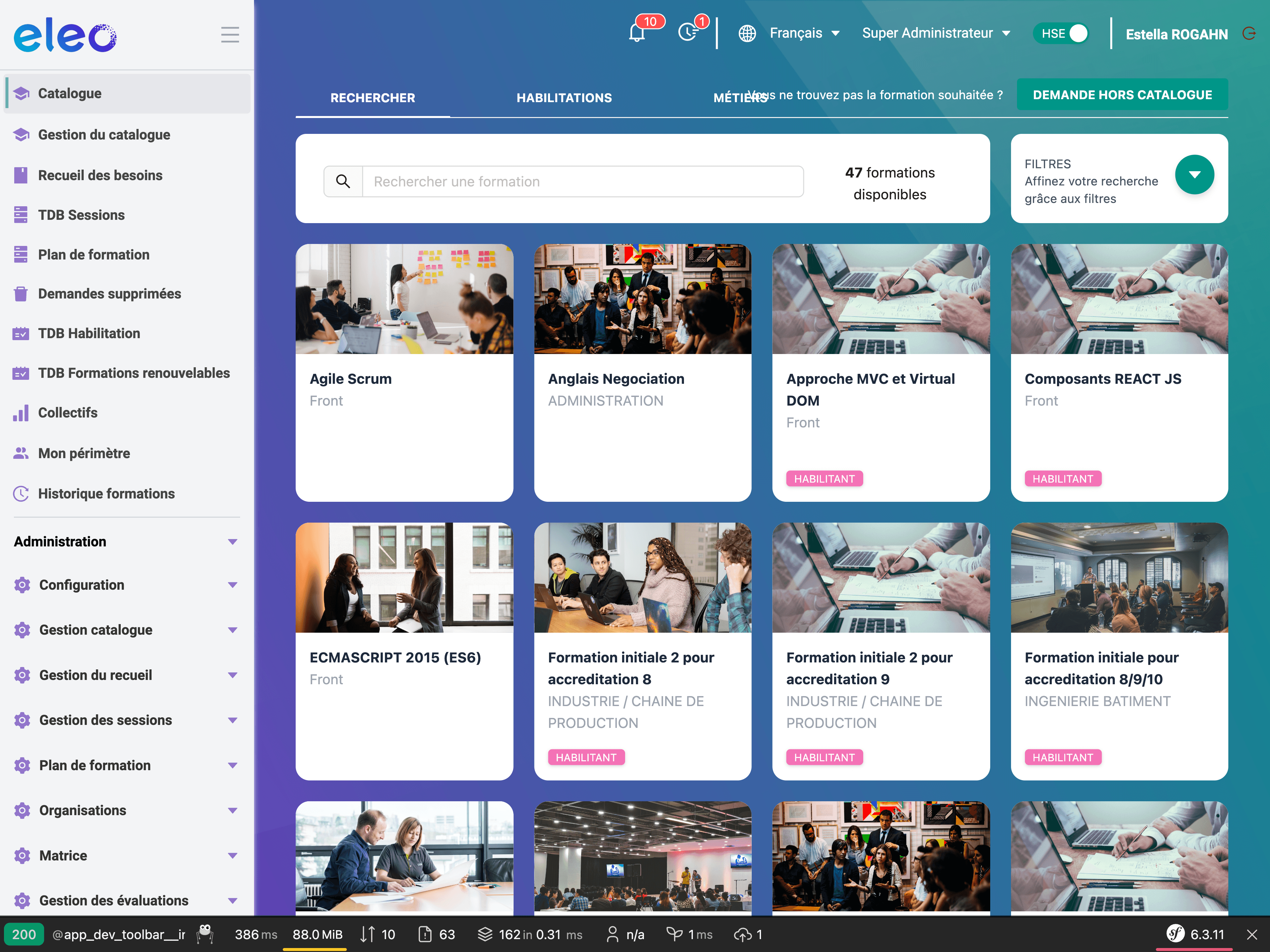 Outil de suivi des formations collaborateurs