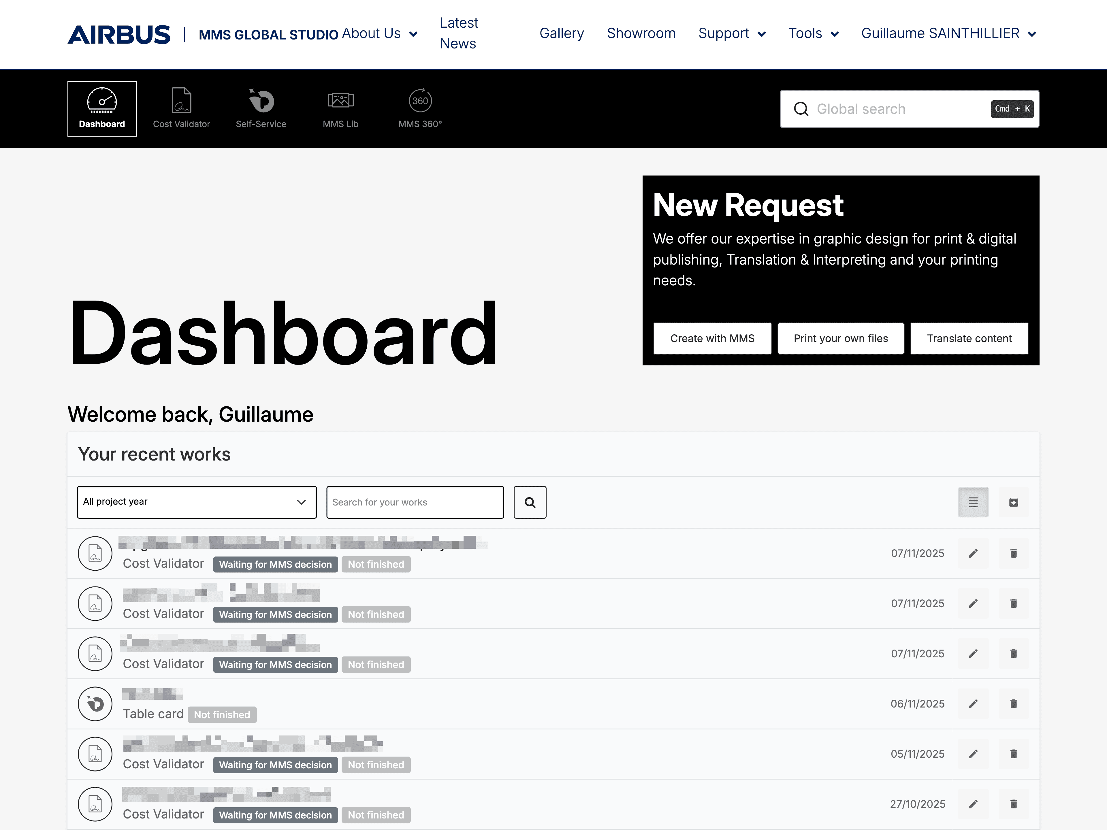 Plateforme de gestion de demande de support marketing & multimédia